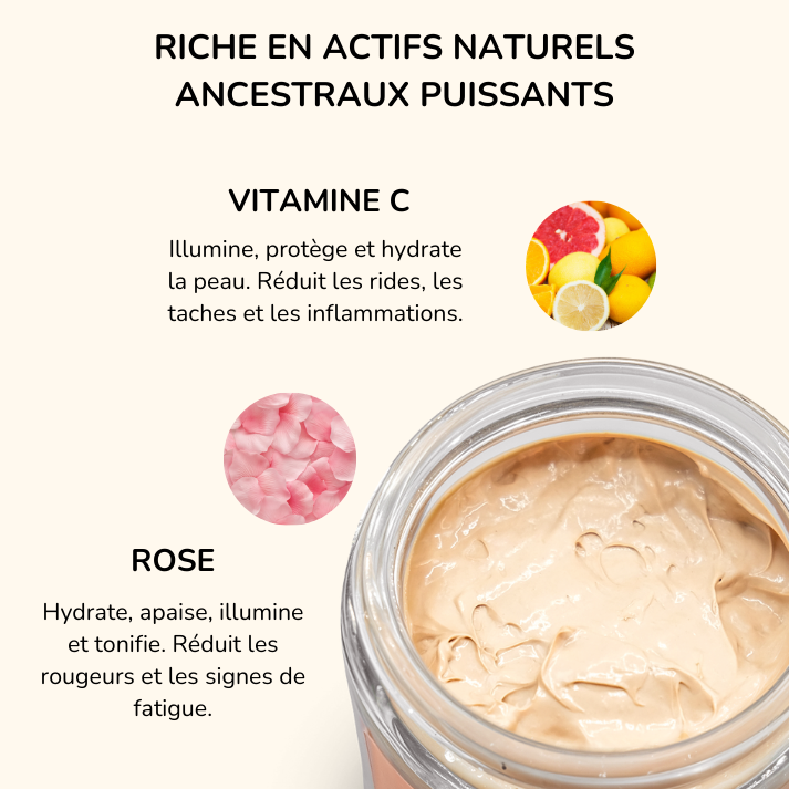 Masque apaisant à la Rose + Pinceau OFFERT