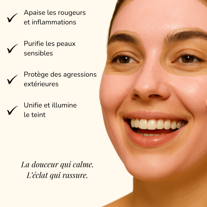 Masque apaisant à la Rose + Pinceau OFFERT
