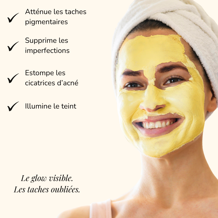 Masque anti-taches au Curcuma