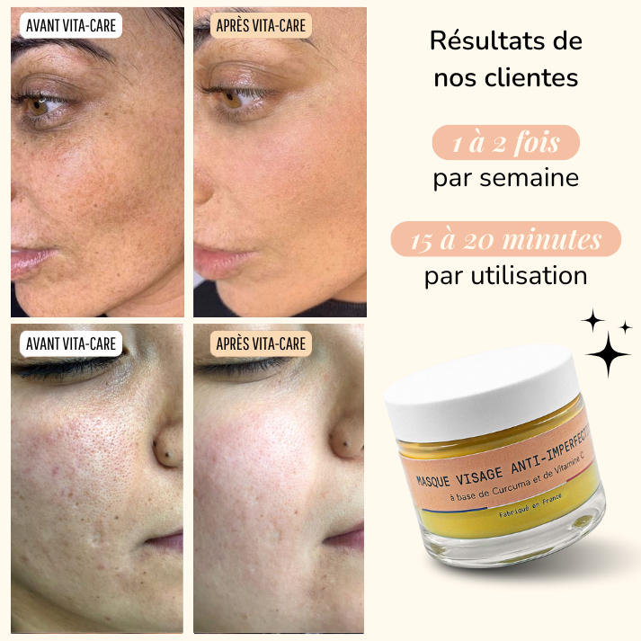 Masque anti-taches au Curcuma