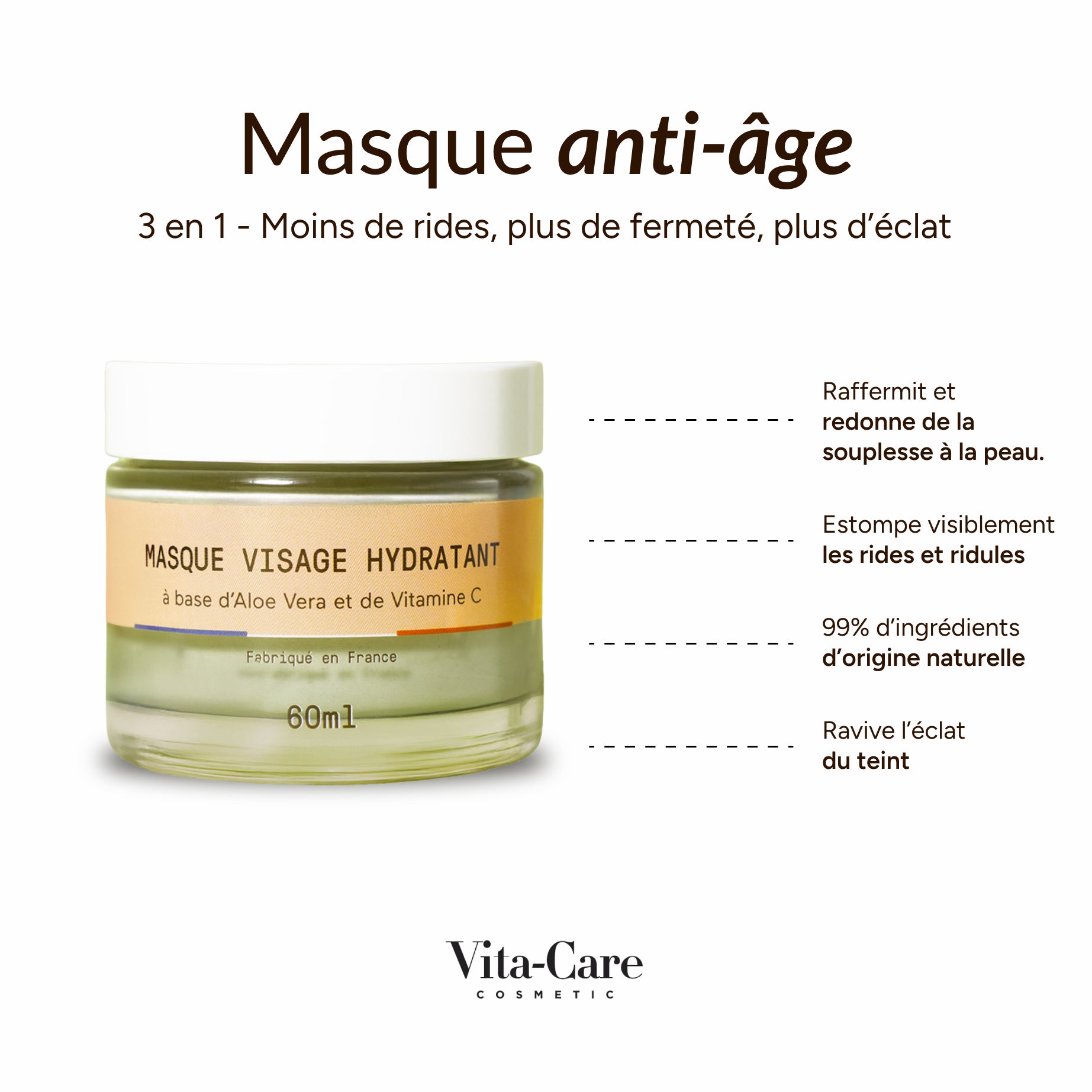Masque anti-âge Aloe Vera & Vitamine C