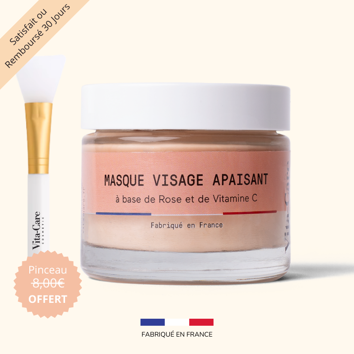 Masque apaisant à la Rose + Pinceau OFFERT