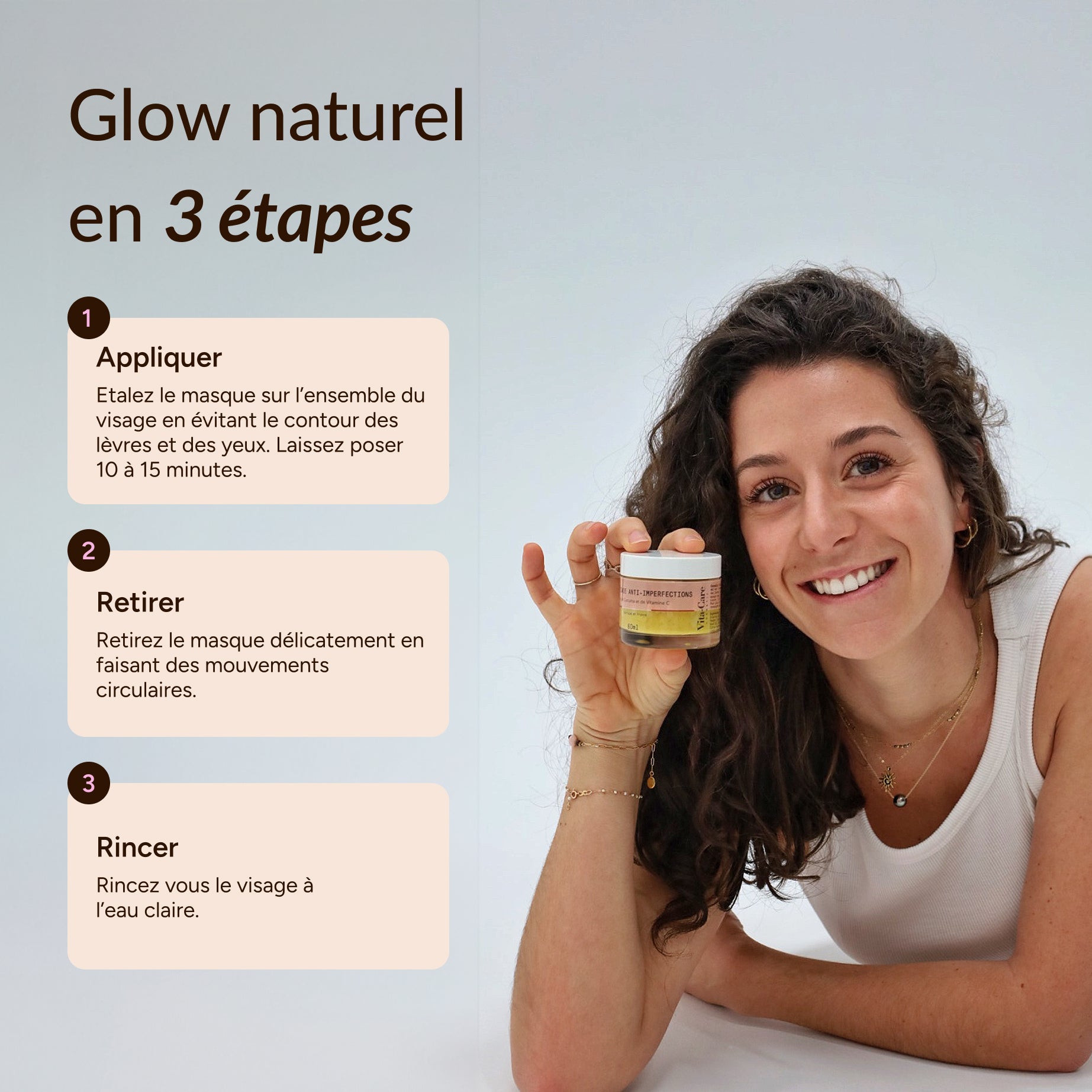 Masque anti-taches Curcuma & Vitamine C