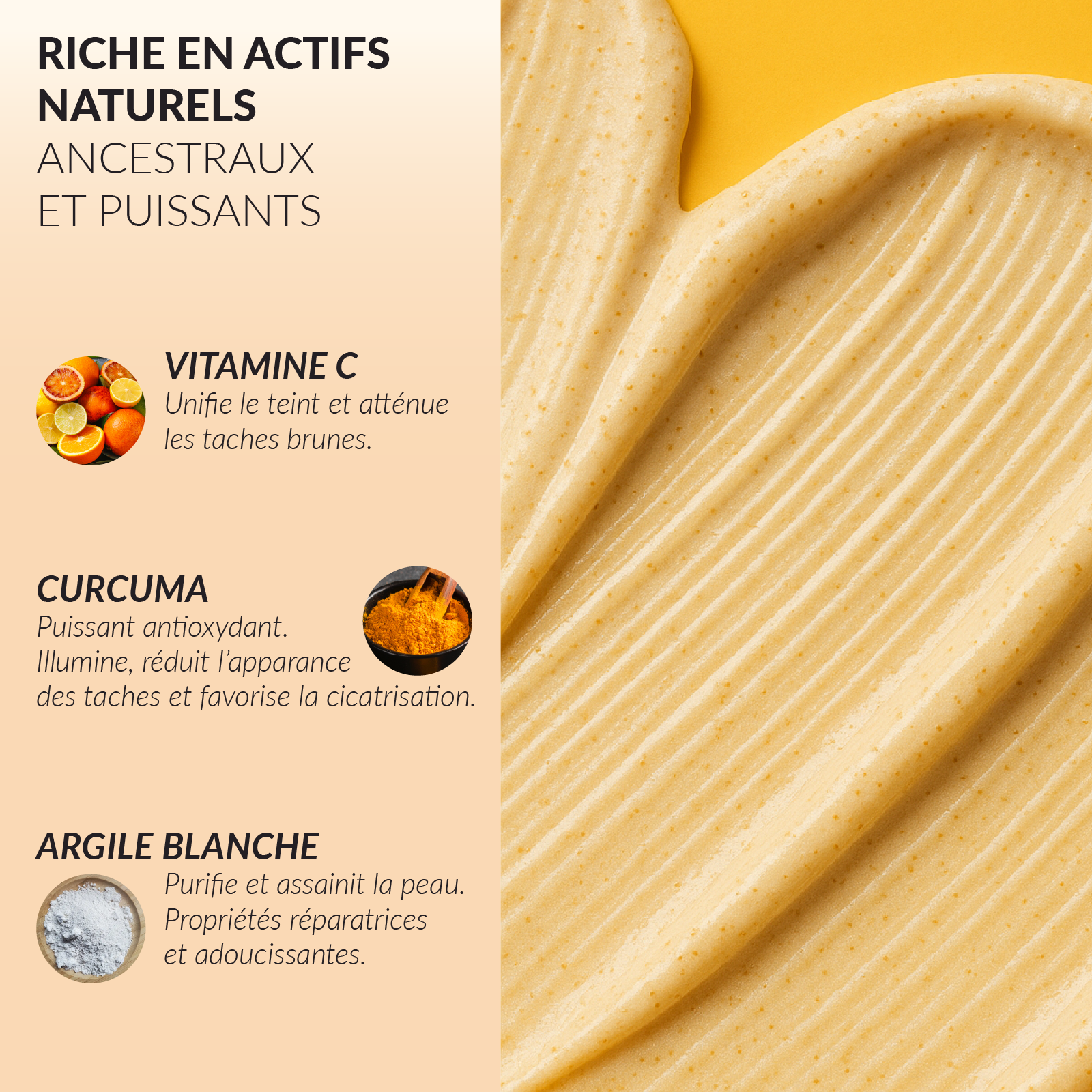 Masque anti-taches Curcuma & Vitamine C