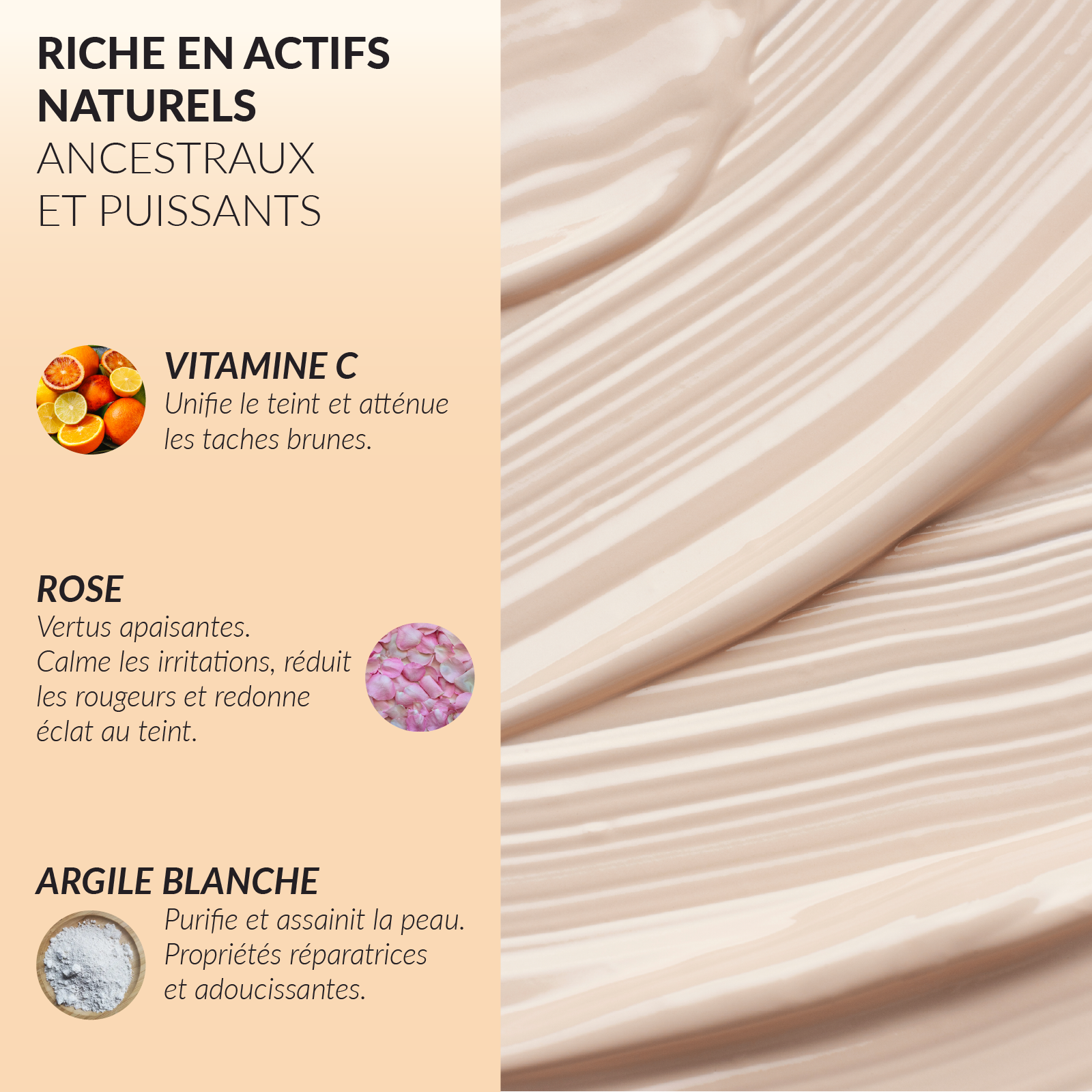 Masque anti-rougeurs Rose & Vitamine C